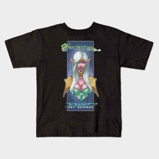 ELVEN FANTAZIES Kids T-Shirt by rantz